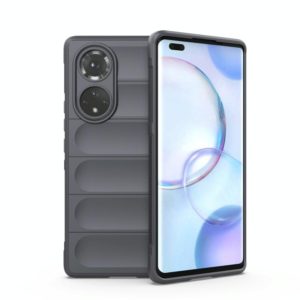 For Huawei Nova 9 Pro/Honor 50 Pro Magic Shield TPU + Flannel Phone Case(Dark Grey) (OEM)