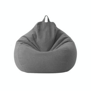 Lazy Sofa Bean Bag Chair Fabric Cover, Size: 70x80cm(Dark Gray) (OEM)