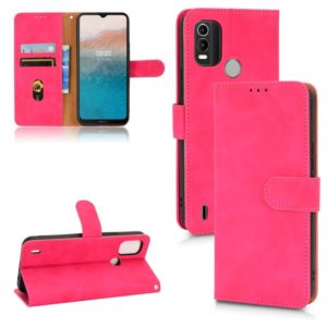 For Nokia C21 Plus Skin Feel Magnetic Flip Leather Phone Case(Rose Red) (OEM)