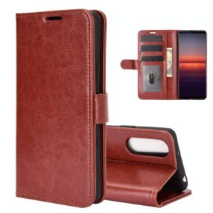 For Sony Xperia 5 II R64 Texture Single Horizontal Flip Protective Case with Holder & Card Slots & Wallet& Photo Frame(Brown) (OEM)
