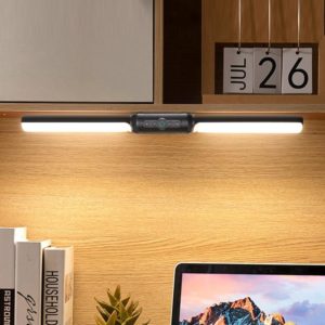 LED Table Light Student Dormitory Reading Lights, Style: Charge Type (Black) (OEM)