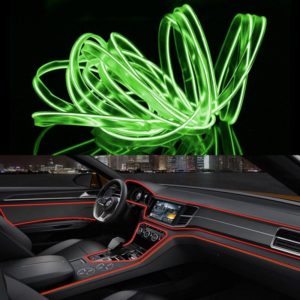 4m Cold Light Flexible LED Strip Light For Car Decoration(Fluorescent Green Light) (OEM)