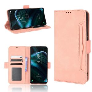 For TCL Stylus 5G Skin Feel Calf Texture Card Slots Leather Phone Case(Pink) (OEM)