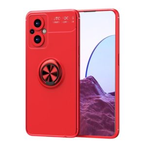 For OnePlus Nord N20 5G Metal Ring Holder 360 Degree Rotating TPU Phone Case(Red) (OEM)