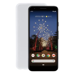 TPU Phone Case For Google Pixel 3a(Transparent White) (OEM)