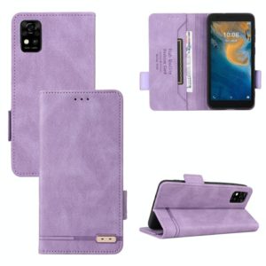 For ZTE Biade A31 Magnetic Clasp Flip Leather Phone Case(Purple) (OEM)
