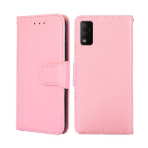 For TCL 30T/T603DL Crystal Texture Leather Phone Case(Pink) (OEM)