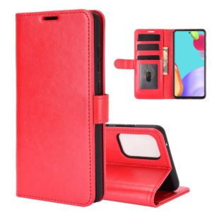 For Samsung Galaxy A52 5G / 4G R64 Texture Single Horizontal Flip Protective Case with Holder & Card Slots & Wallet& Photo Frame(Red) (OEM)