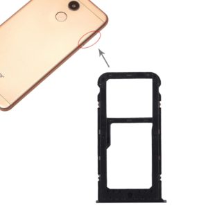 SIM Card Tray + SIM Card Tray / Micro SD Card Tray for Huawei Honor V9 Play (Black) (OEM)