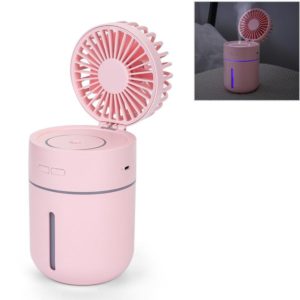T9 Portable Adjustable USB Charging Desktop Humidifying Fan with 3 Speed Control (Pink) (OEM)