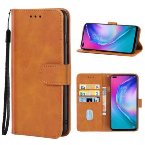 For Tecno Camon 16 Pro Leather Phone Case(Brown) (OEM)