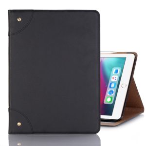 Retro Book Style Horizontal Flip PU Leather Case for iPad Pro 12.9 inch (2018), with Holder & Card Slots & Wallet (Black) (OEM)
