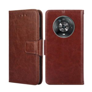 For Honor Magic4 Crystal Texture Leather Phone Case(Brown) (OEM)