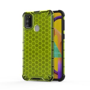 For Galaxy M30s Shockproof Honeycomb PC + TPU Case(Green) (OEM)