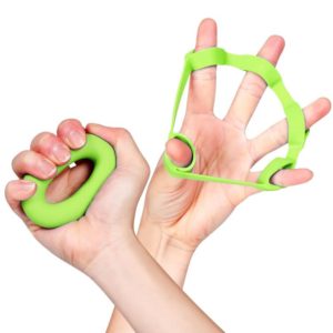 TF122 2 in 1 Silicone Grip Ring + Grip Device Set(Green) (OEM)