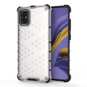 For Galaxy A51 Shockproof Honeycomb PC + TPU Protective Case(White) (OEM)