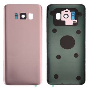 For Galaxy S8 / G950 Battery Back Cover with Camera Lens Cover & Adhesive (Rose Gold) (OEM)