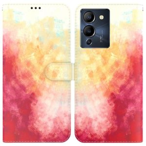 For Infinix Note 12 G96/X670 Watercolor Pattern Horizontal Flip Leather Phone Case(Spring Cherry) (OEM)