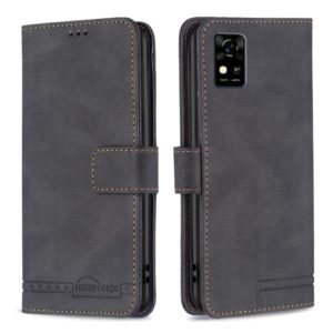 For ZTE Blade A31 Magnetic Clasp RFID Blocking Anti-Theft Leather Phone Case with Holder & Card Slots & Wallet(Black) (OEM)