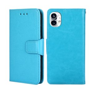 For Nothing Phone 1 Crystal Texture Horizontal Flip Leather Phone Case(Light Blue) (OEM)