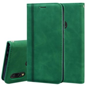 For Xiaomi Redmi 7 Frosted Business Magnetic Horizontal Flip PU Leather Case with Holder & Card Slot & Lanyard(Green) (OEM)