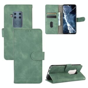For Motorola Moto One Pro / One Zoom Solid Color Skin Feel Magnetic Buckle Horizontal Flip Calf Texture PU Leather Case with Holder & Card Slots & Wallet(Green) (OEM)