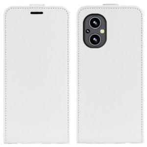 For OnePlus Nord N20 5G R64 Texture Single Vertical Flip Leather Protective Case with Card Slots & Photo Frame(White) (OEM)