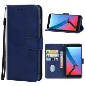 Leather Phone Case For ZTE Blade V9(Blue) (OEM)