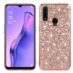 For OPPO A8 / A31 Glitter Powder Shockproof TPU Protective Case(Rose Gold) (OEM)