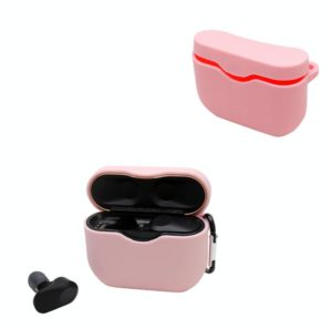 2 PCS Bluetooth Earphone Silicone Protective Cover with Hook For Sony WF-1000XM3(Pink) (OEM)