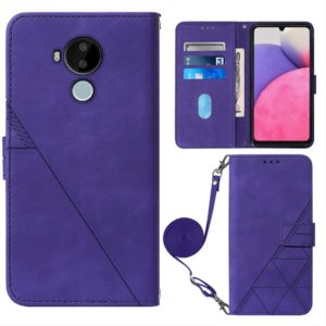 For Nokia C30 Crossbody 3D Embossed Flip Leather Phone Case(Purple) (OEM)