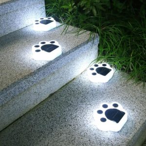 Bear Paw Outdoor Solar LED Courtyard Buried Light(White Light) (OEM)