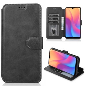 For Xiaomi Redmi 8A Calf Texture Magnetic Buckle Horizontal Flip Leather Case with Holder & Card Slots & Wallet & Photo Frame(Black) (OEM)