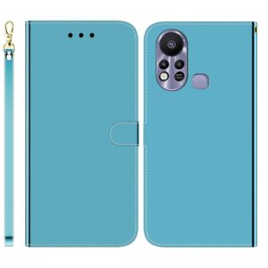 For Infinix Hot 11s X6812 Imitated Mirror Surface Horizontal Flip Leather Phone Case(Blue) (OEM)