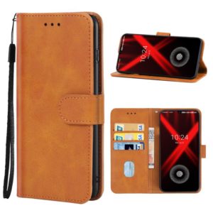 Leather Phone Case For UMIDIGI X(Brown) (OEM)