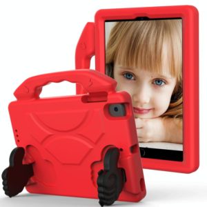 For iPad Mini 5/4/3/2/1 EVA Material Children Flat Anti Falling Cover Protective Shell With Thumb Bracket(Red) (OEM)