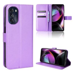 For Motorola Moto G 5G 2022 Diamond Texture Leather Phone Case(Purple) (OEM)