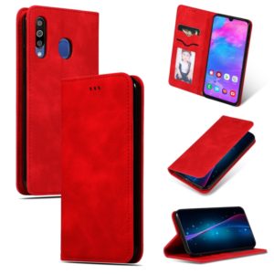 Retro Skin Feel Business Magnetic Horizontal Flip Leather Case for Galaxy M30 / A40s(Red) (OEM)