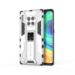 For Huawei Mate 30 Pro Supersonic PC + TPU Shock-proof Protective Case with Holder(White) (OEM)