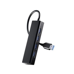 4 X USB 2.0 Ports HUB Converter, Cable Length: 15cm,Style： Without Light Bar (OEM)