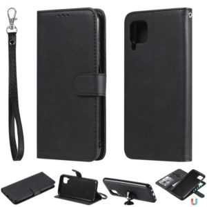 For Huawei P40 Pro 2 in 1 Solid Color Detachable PU Leather Case with Card Slots & Magnetic Holder & Photo Frame & Wallet & Strap(Black) (OEM)