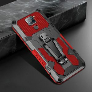 For Xiaomi Redmi Note 9 Machine Armor Warrior Shockproof PC + TPU Protective Case(Red) (OEM)