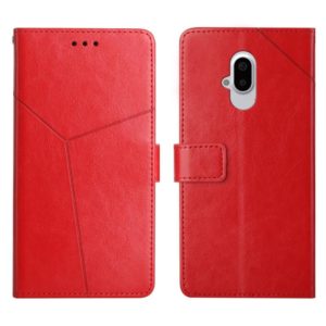 For Fujitsu Arrows F-52B Y Stitching Horizontal Flip Leather Phone Case(Red) (OEM)