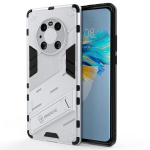 For Huawei Mate 40 Pro Punk Armor 2 in 1 PC + TPU Shockproof Case with Invisible Holder(Silver) (OEM)
