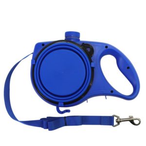 SHYLGQ-1 3 In 1 Portable Water Bottle + Leash + Drinking Bowl Set(Blue) (OEM)