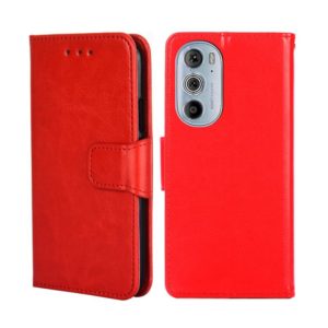 For Motorola Edge+ 2022/Edge 30 Pro Crystal Texture Leather Phone Case(Red) (OEM)