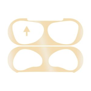 2 PCS Headphone Inner Cover Sticker Dustproof Protective Film For Airpods 3(Gold) (OEM)