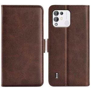 For Blackview A55 Pro Dual-side Magnetic Buckle Leather Phone Case(Brown) (OEM)
