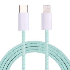 12W PD USB-C / Type-C to 8 Pin Data Cable, Cable Length: 1m(Green) (OEM)