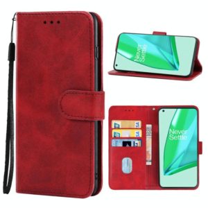Leather Phone Case For OnePlus 10 Pro 5G(Red) (OEM)